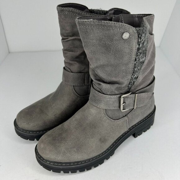 White Mountain Shoes - Cliffs by White Mountain Womens C32738 Mingle Mid Calf Buckle Size 6.5M Boots